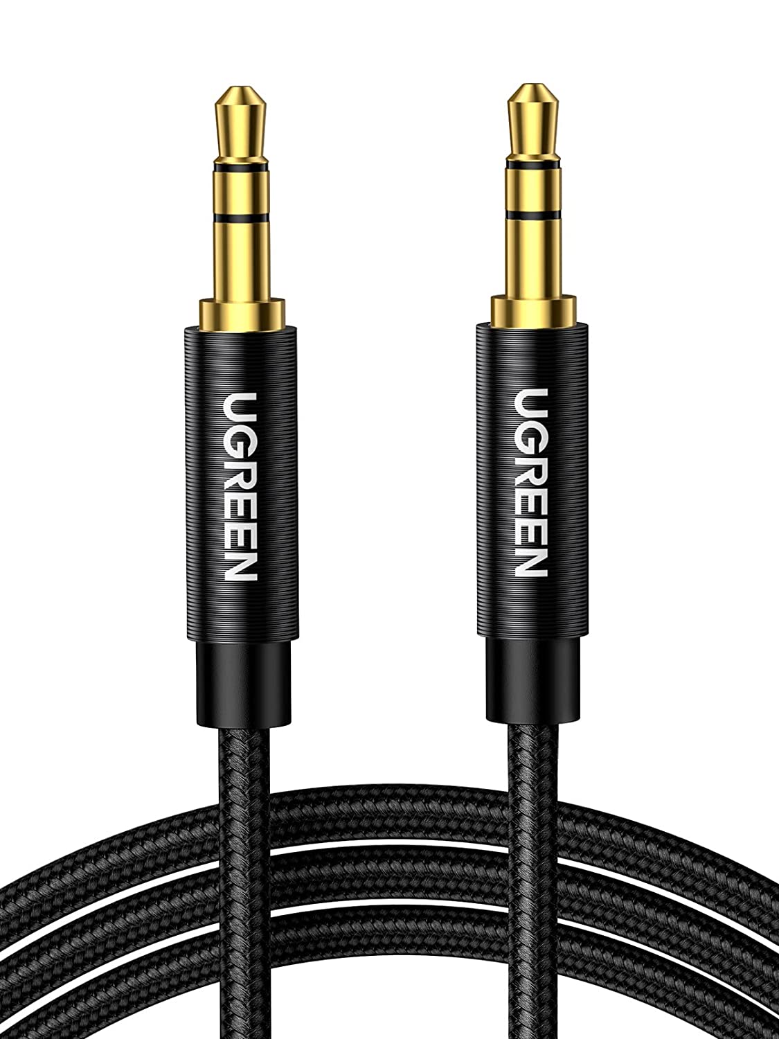 50361 Аудио кабель 3,5мм - 3,5мм UGREEN AV112, цвет: черный, длина: 1m