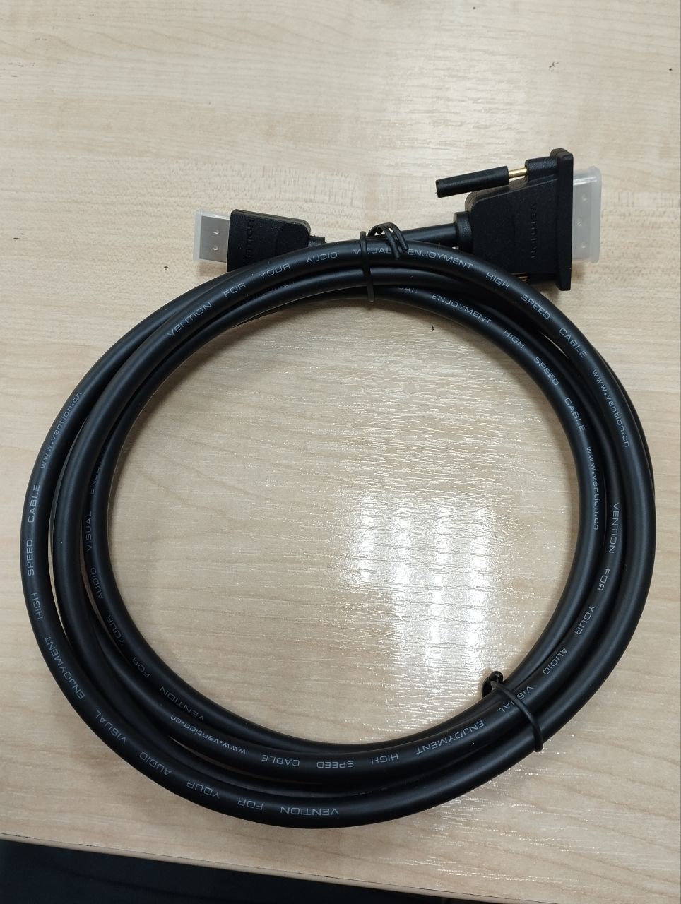 ABFBH Кабель HDMI - DVI Vention длина: 2м, цвет: черный ( Уценка: повреждена упаковка)