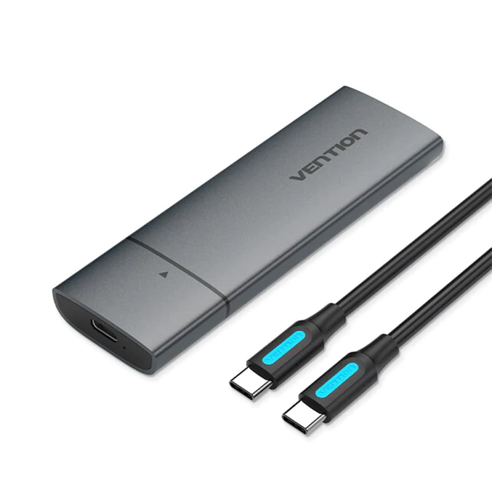 KPGH0 Бокс для SDD M.2 NVMe Vention (USB 3.1 Gen 2), цвет: серый