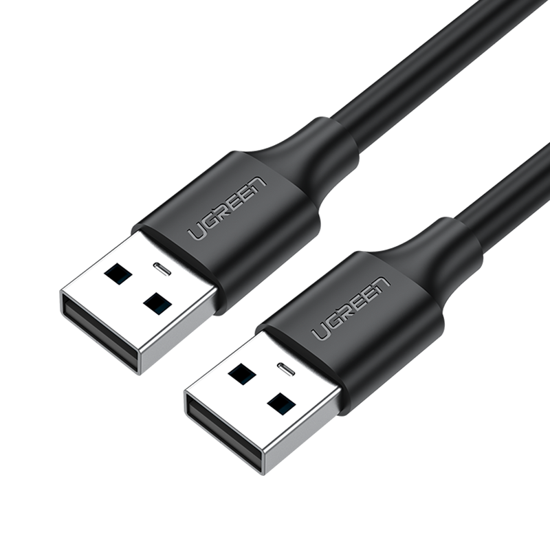 10309 Кабель UGREEN US102 USB-A - USB-A (папа-папа), цвет: черный, 1M