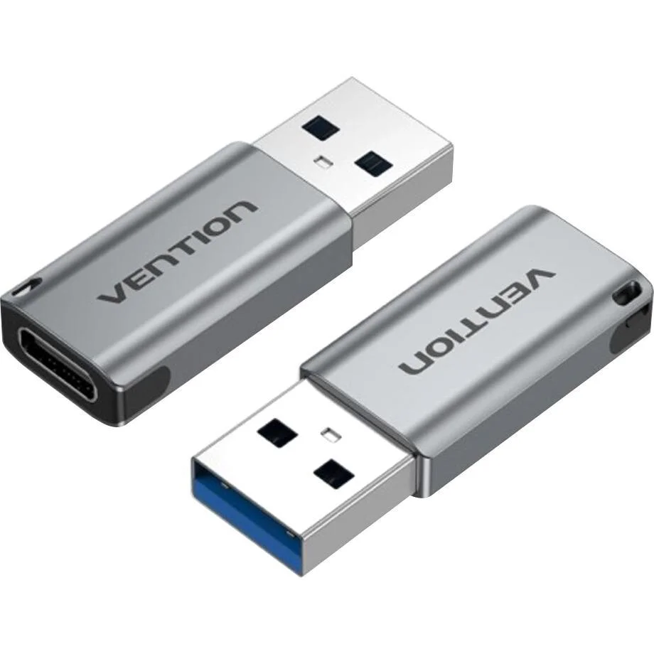 CDPH0 Переходник USB-A - USB-C Vention, серый