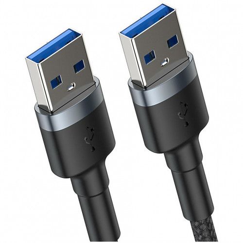 CADKLF-C0G Кабель Baseus Cafule USB3.0 - USB3.0 2A, цвет: черный, 1M