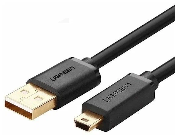 30472 Кабель UGREEN US132 USB - Mini-USB, цвет: черный, 2M