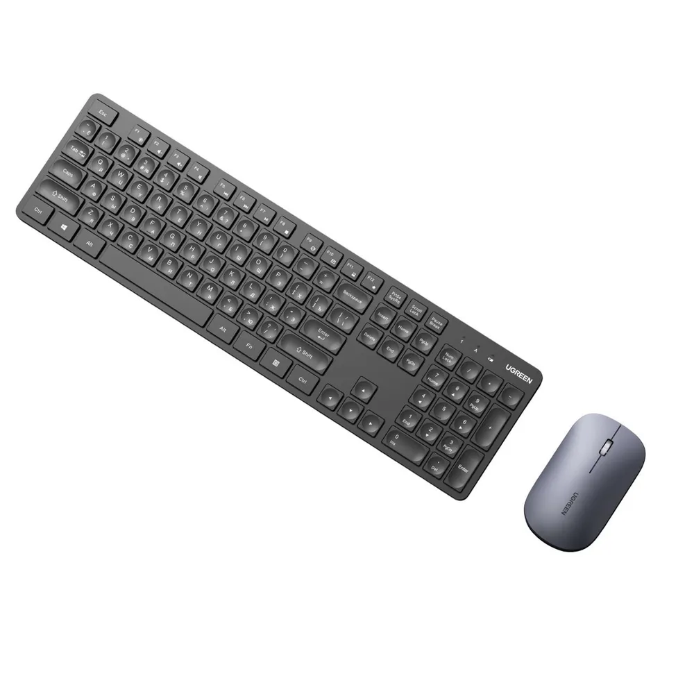 15225 Комплект беспроводная клавиатура и беспроводная мышка Ugreen MK004